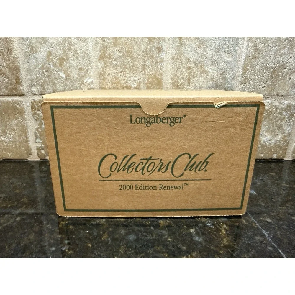 NEW Longaberger Collectors Club Renewal Basket Plastic Fabric Liner 2000 Edition